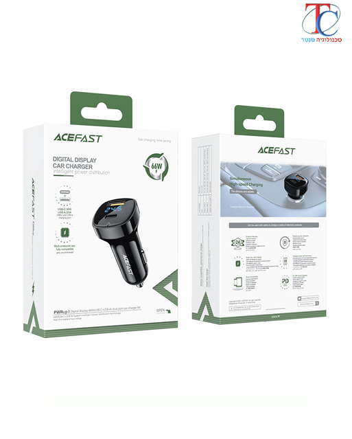 Fast Charge Car Charger B4 66W (1xUSB-C+1xUSB-A)